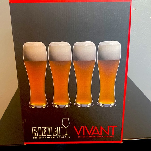 Riedel Dining Riedel Vivant Wheat Beer Glasses Set Of 4 Poshmark